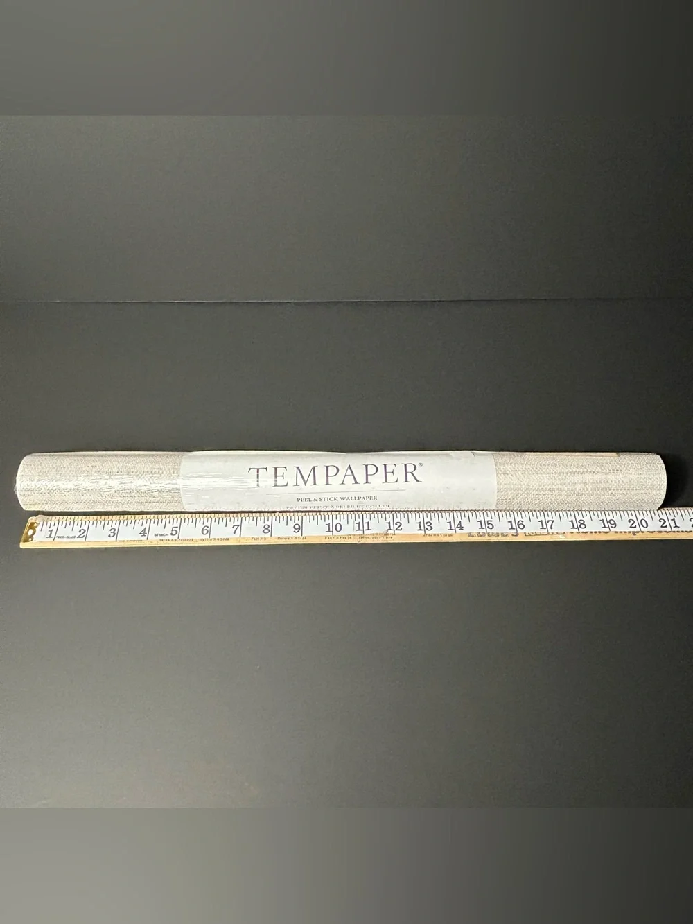 Wallpaper Tempaper Faux Grasscloth Horizontal Ecru Textured Removable Peel Stick